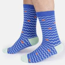 Thought Ladies Socks - Wavy Fish Stripe Bamboo Socks