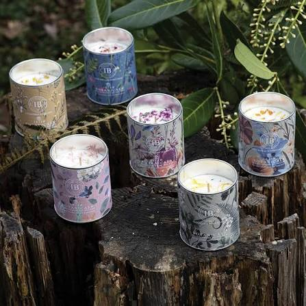 Irish Botanical Candles - Wildflowers Tin Candles