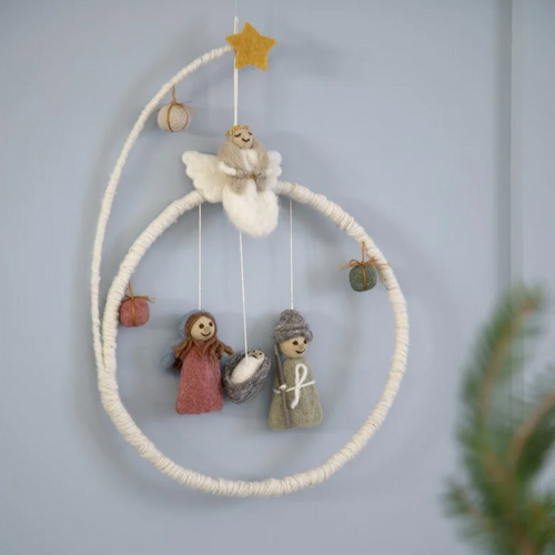 Gry & Sif Christmas - Handmade Felt Nativity Play Mobile