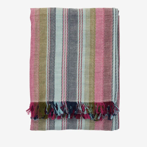 Madam Stoltz Towel - Stripped Hammam Towel
