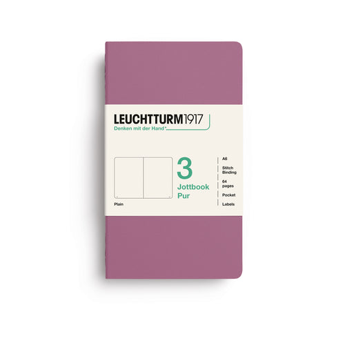 Leuchtturm1917 - Jottbook Pur A6 - Pack of 3