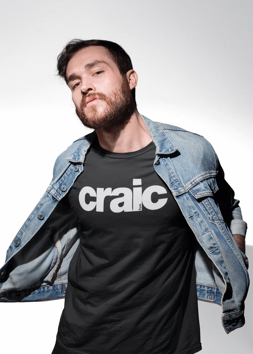 Fukil T Shirt - Craic (Black with Cloud)