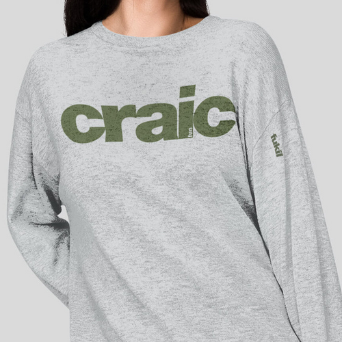 Fukil Sweatshirt - Craic (Grey with Olive)
