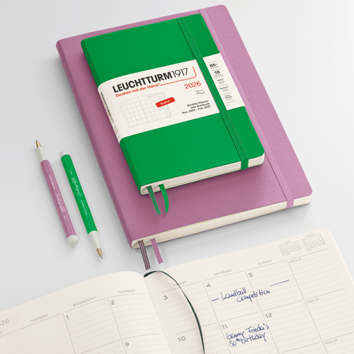 Leuchtturm1917 2026 Diary - Monthly Planner & Notebook B6+