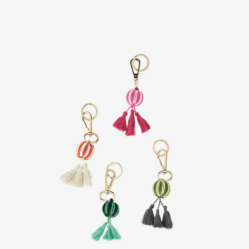 Madam Stoltz Key Hanger - Round Key Hanger with Beads