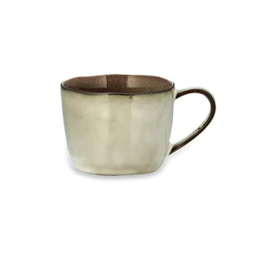 Nkuku Ceramic Mug - Simi Mug - Moss Green