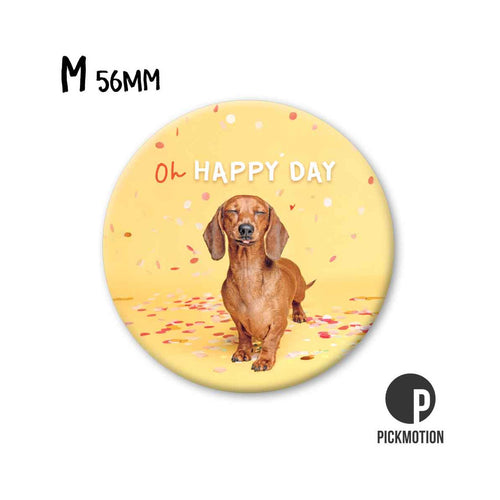 Pickmotion Magnet Medium - Dachshund Oh Happy Day
