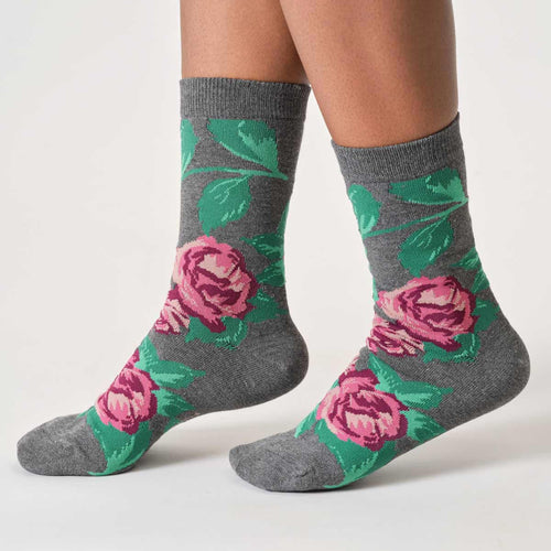 Thought Ladies Socks - Abstract Floral Cotton Socks