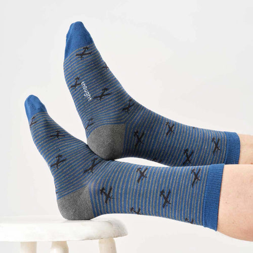 Thought Mens Socks - Flying Stripe Bamboo Socks