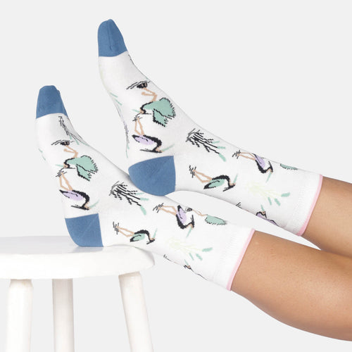Thought Ladies Socks - Heron Cotton Socks