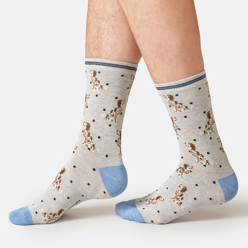 Thought Mens Socks - Springer Spaniel Bamboo Socks