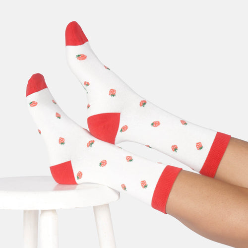 Thought Ladies Socks - Strawberry Bamboo Socks