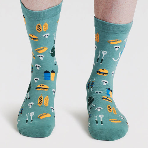 Thought Mens Bamboo Socks - King of the Grill