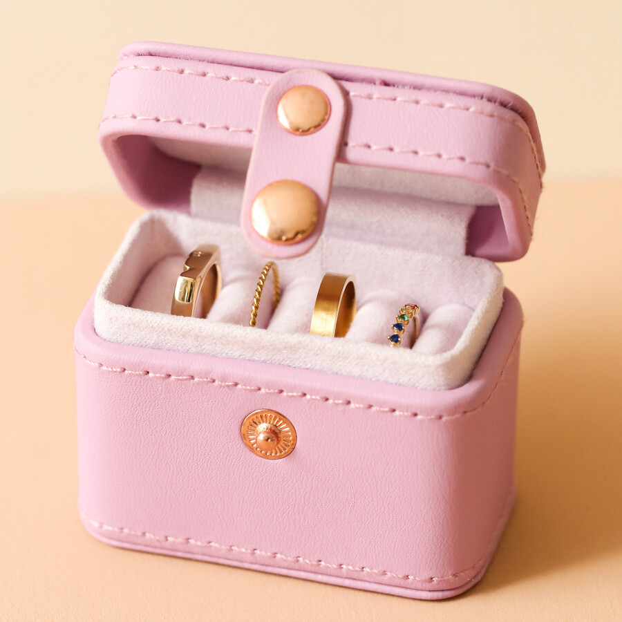 Lisa Angel Jewellery Box - Ring Box in Pink