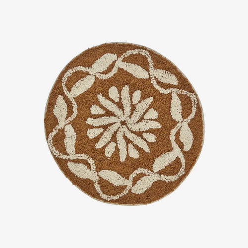 Madam Stoltz Bath Mat - Round Tufted