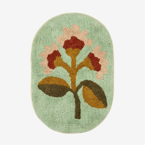 Madam Stoltz Rug - Oval Tufted Bath Mat