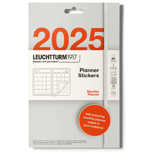 Leuchtturm1917 Planner Sticker 2025 - Monthly Planner Stickers A5