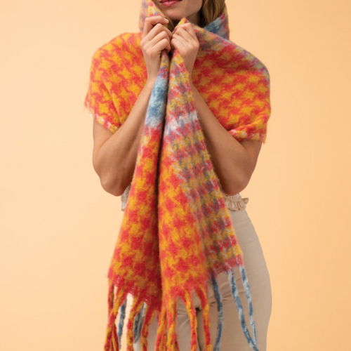 Powder Scarf - Cosy Ishbel - Tangerine/Denim