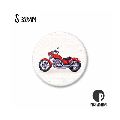 Pickmotion Magnet Small - Red Motorcycle