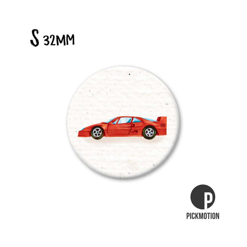 Pickmotion Magnet Small - Red Racing Car