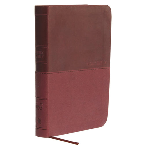 NKJV - Compact Thinline Bible in Burgundy