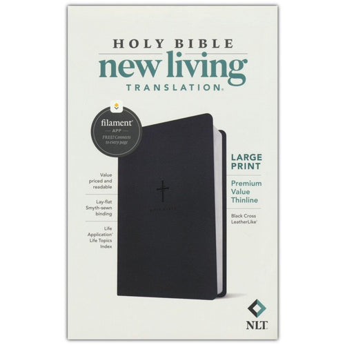 NLT - Premium Value Thinline Large Print Bible - Filament Enabled