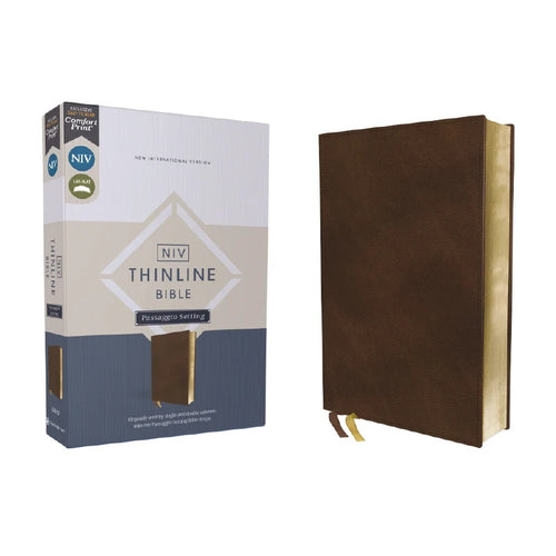 NIV - Thinline Passagio Setting Bible in Brown
