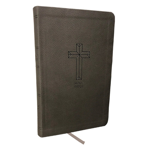 NKJV - Value Thinline Bible - Charcoal Leathersoft
