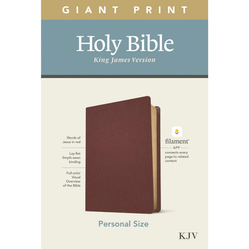 KJV - Personal Size Giant Print Filament Enabled Bible - Brown