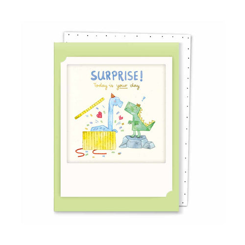 Pickmotion Mini-Card - Surprise Today is Your Day Dinosaurs