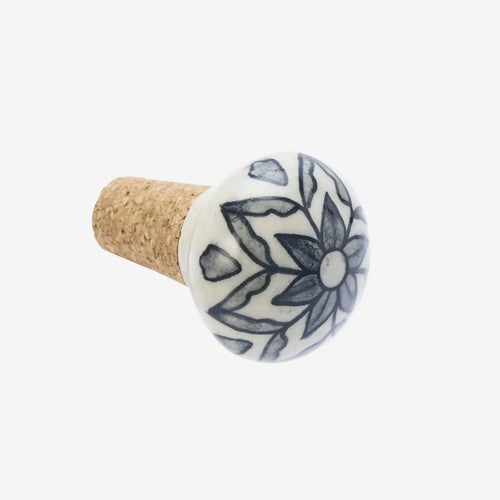 Madam Stoltz Kitchen - Hand-Painted Stoneware Bottle Stopper