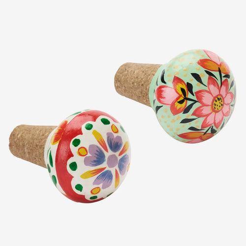 Madam Stoltz Kitchen - Hand-Painted Stoneware Bottle Stopper