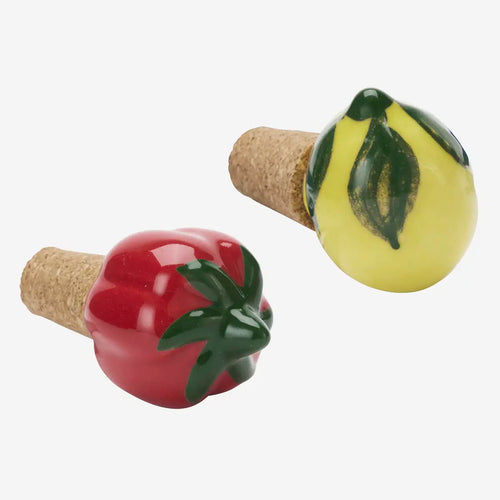 Madam Stoltz Kitchen - Fruit Stoneware Bottle Stopper