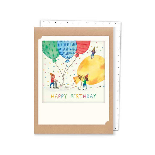 Pickmotion Mini-Card - Tiny People Party Balloons