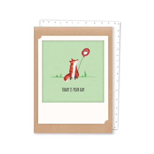 Pickmotion Mini-Card - Today Is Your Day Fox