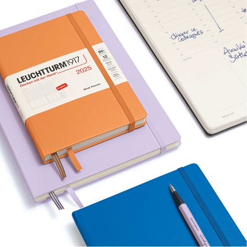 Leuchtturm1917 Diary 2025 - Week Planner Hardcover B6+