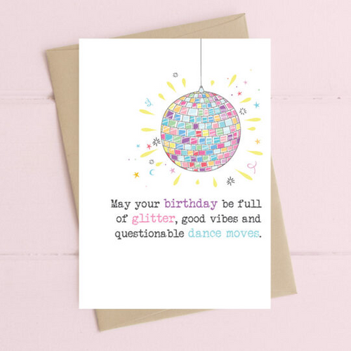 Dandelion Card - May your Birthday be full of glitter