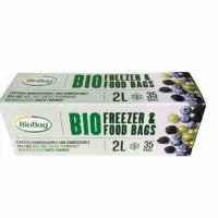 Eco Green Living - 2 Litre Compostable Food and Freezer Bags – 1 Roll of 35 Bags