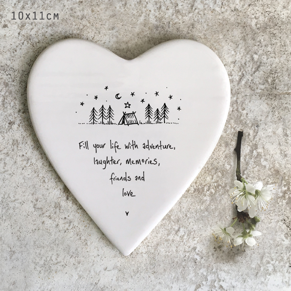 East of India - Porcelain Love Heart Coasters