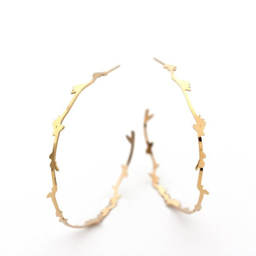 Nadja Carlotti Jewellery - Wild Herb Large Hoop earrings
