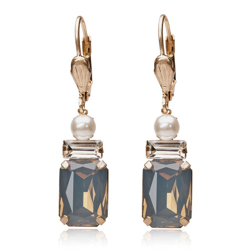 Lovett Earrings - Art Deco Oblong