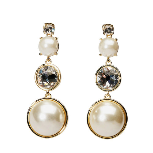 Lovett Heirloom Earrings - Cordelia Swarovski ®️ Crystal and Pearl Drop Earrings