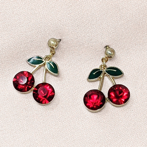 Lovett Earrings - Cherry