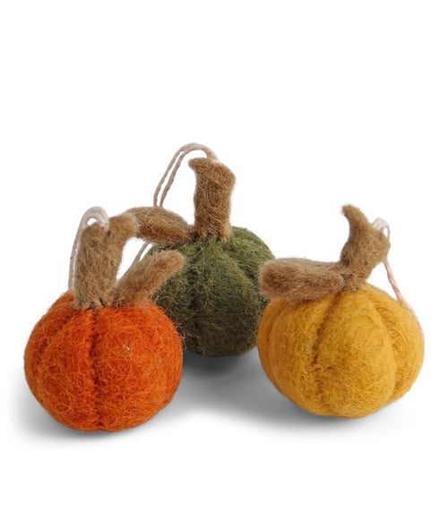 Gry & Sif Halloween - Felt Pumpkin set of 3