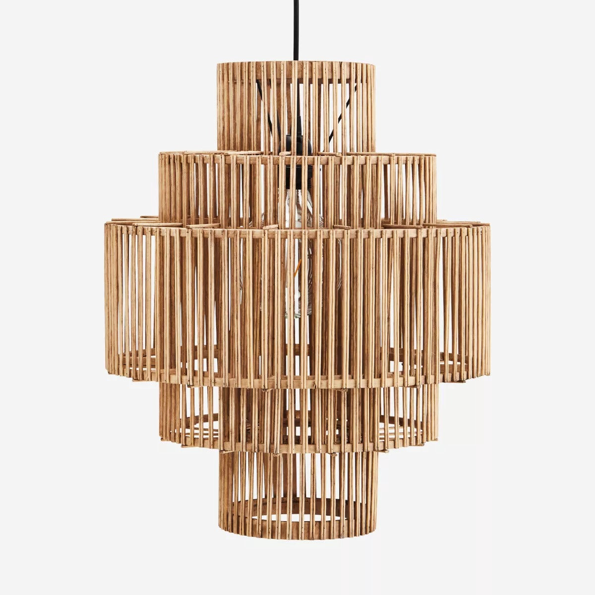 Madam Stoltz Light - Ceiling Cage Lamp in Bamboo