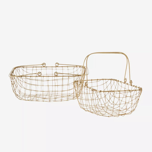 Madam Stoltz Basket - Wire Shopping Basket