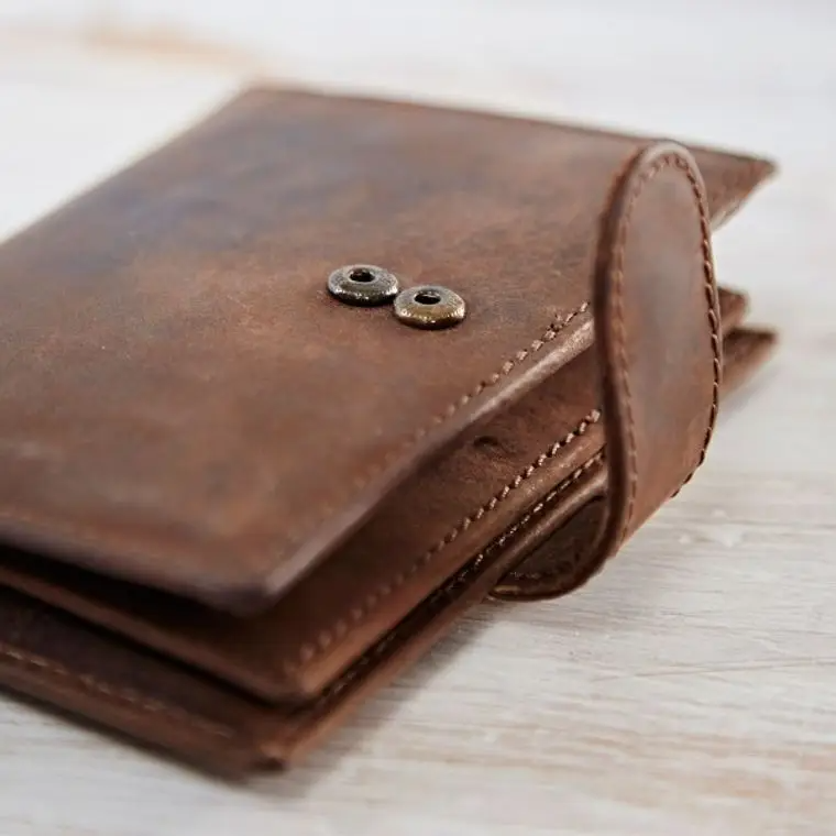 Paper High - Buffalo Leather Handmade Credit Card Case