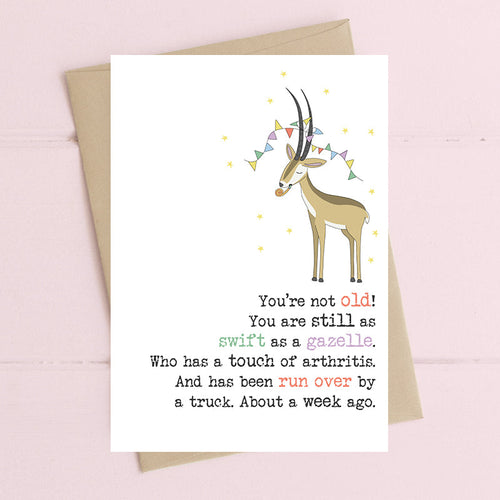 Dandelion Card - As swift as a gazelle