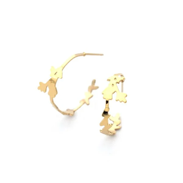Nadja Carlotti Jewellery - Wild Herb Small Hoop Earrings