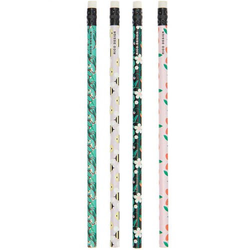 Paper Poetry Pencil Set - Bees and Flowers